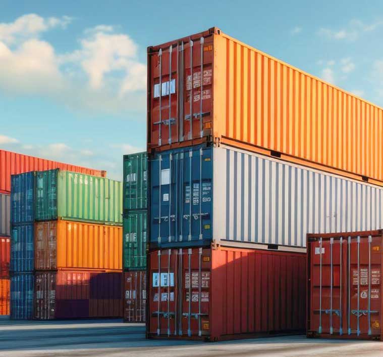 Global automotive parts shipping containers